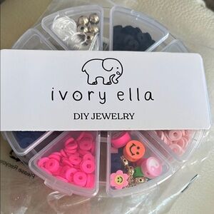 Ivory Ella DIY Jewelry Kit for all- Pink, Blue, letters and more! Fun party kit!